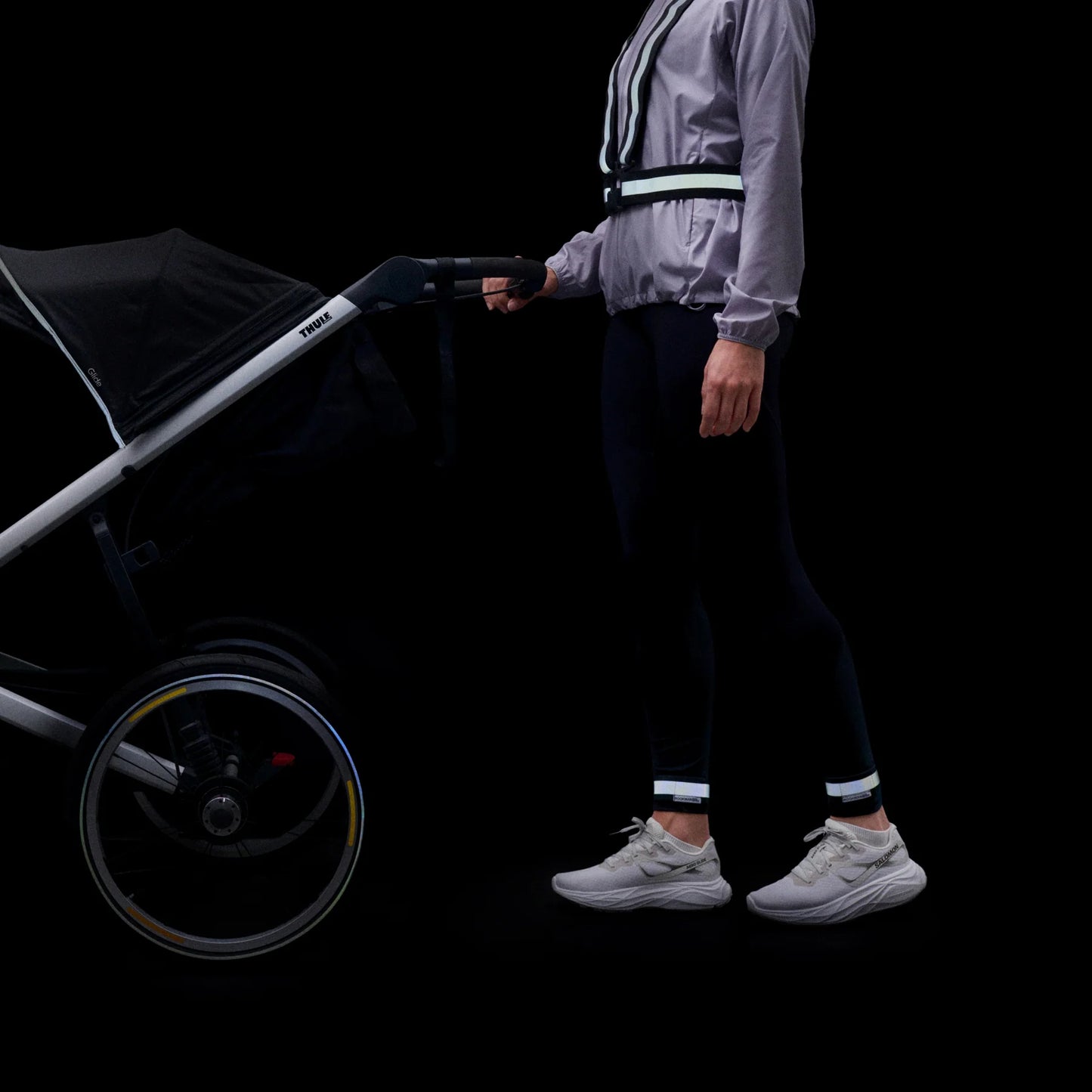 Bookman Reflective Cross Belt helkurtraksid, mustad