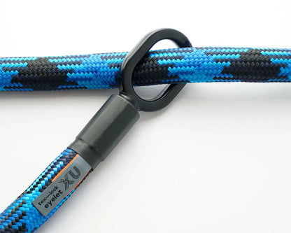 tex-lock eyelet (morpho blue, 120 cm, U/X bundle, ohne) Textile lock with eyelets incl. shackle lock