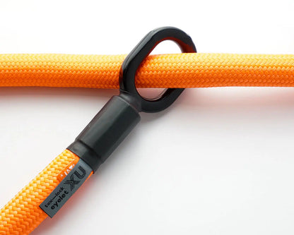 tex-lock eyelet (acid orange, 120 cm, U/X bundle, ohne) Textile lock with eyelets incl. shackle lock